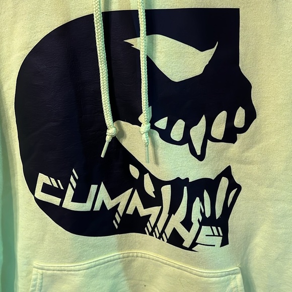 Cummins construction green sweatshirt. Men’s Med - Picture 3 of 6